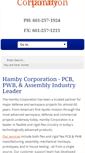 Mobile Screenshot of hambycorp.com